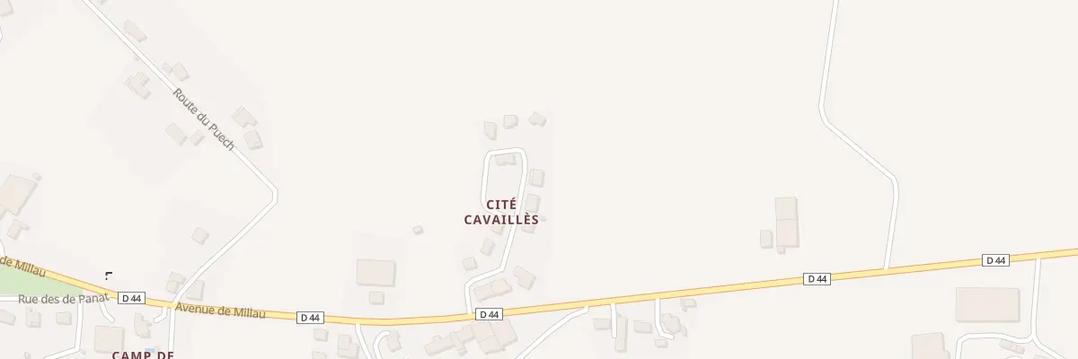 Plan du 8 Cite Cavailles à Réquista