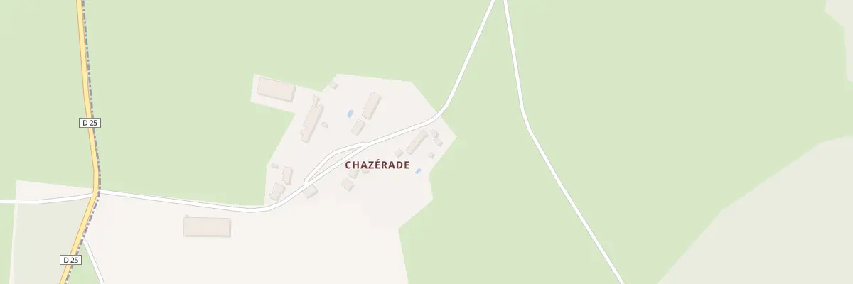 Plan du 6 Chazérade à Charron