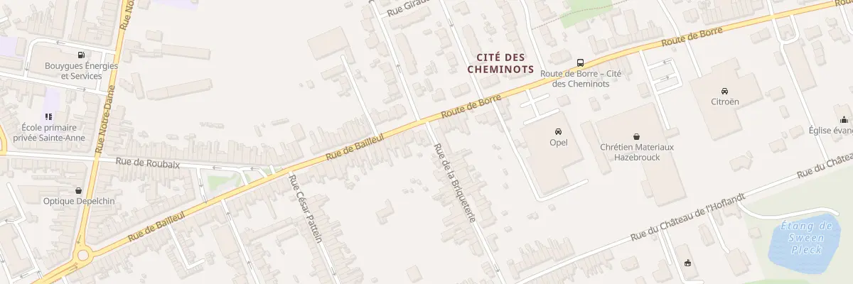 Plan du 96 Rue de Bailleul à Hazebrouck
