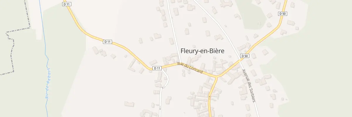 Plan du 16 Rue du Loricard à Fleury-en-Bière