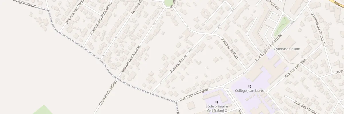 Plan du 19 Av Fabre à Villepinte