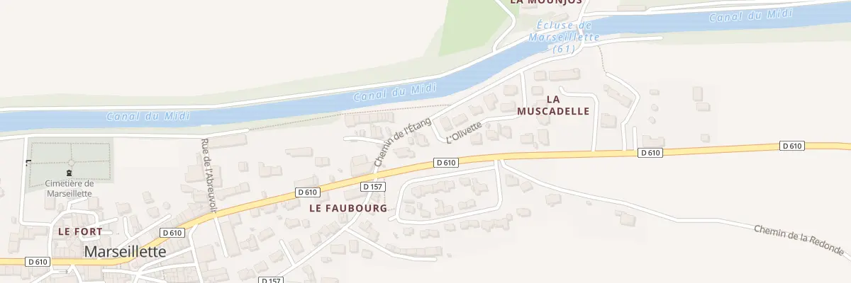 Plan du 2 L’Olivette à Marseillette