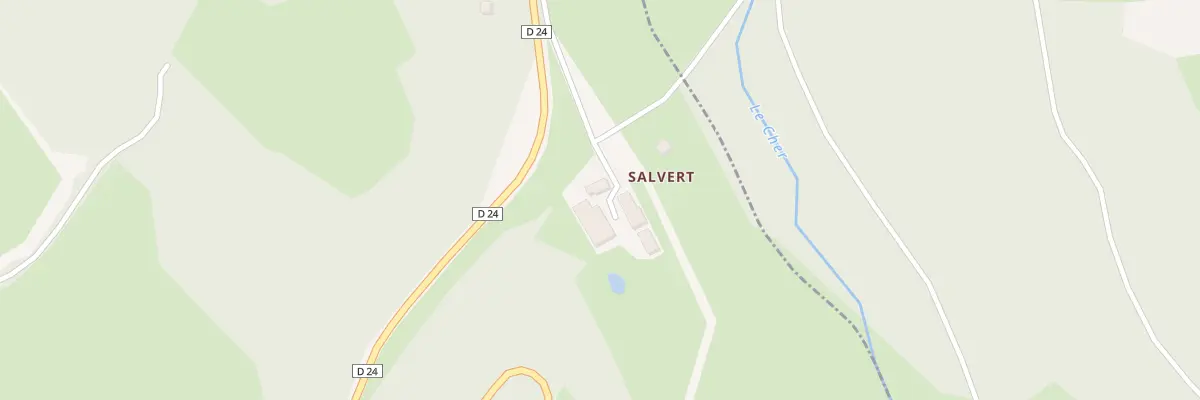 Plan du 1 Salvert à Fontanières