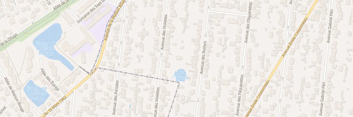 Plan du 51 Av des Violettes à Montfermeil
