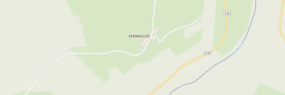 Plan du 1 Les Signolles à Fontanières