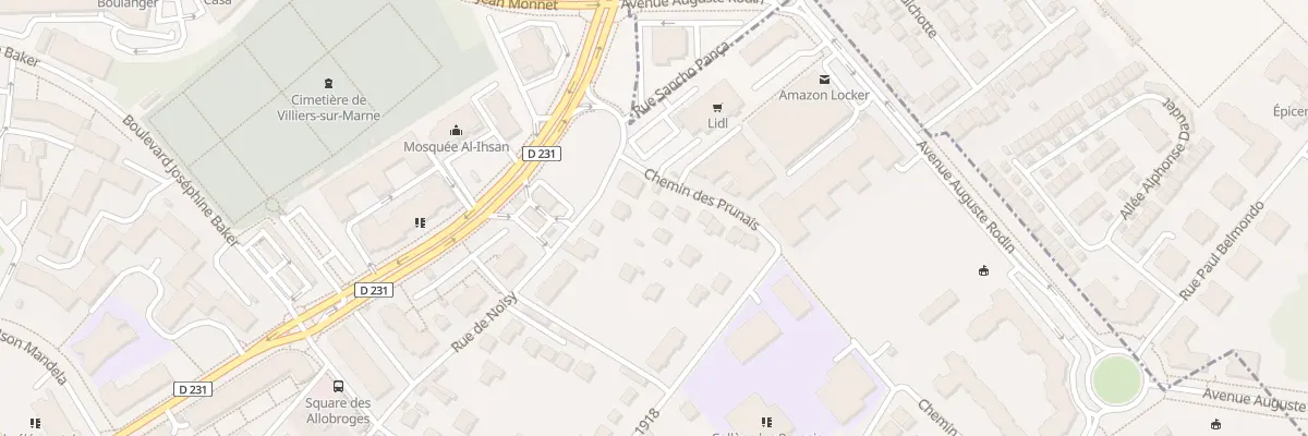 Plan du 2 Che des Prunais à Villiers-sur-Marne