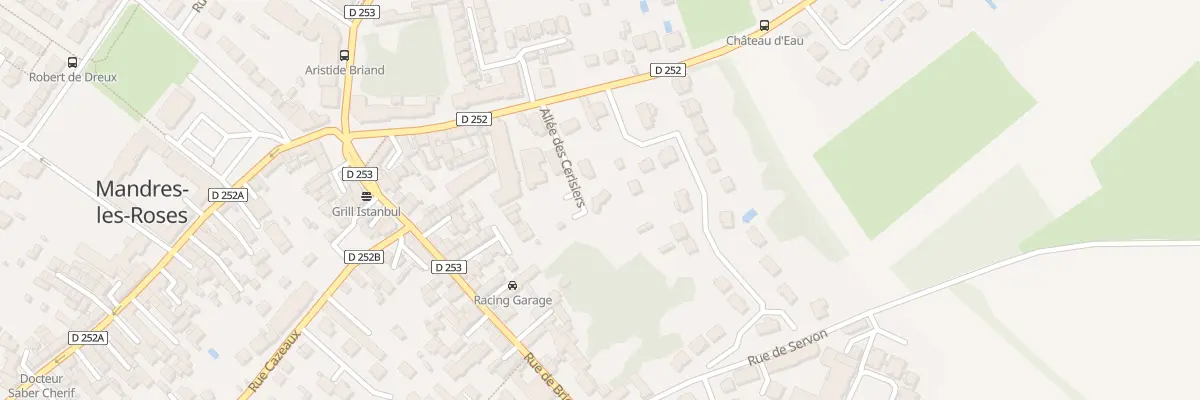 Plan du 2 All des Cerisiers à Mandres-les-Roses