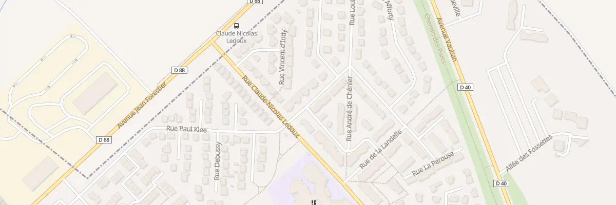 Plan du 11 Rue Louise Labe à Villepinte