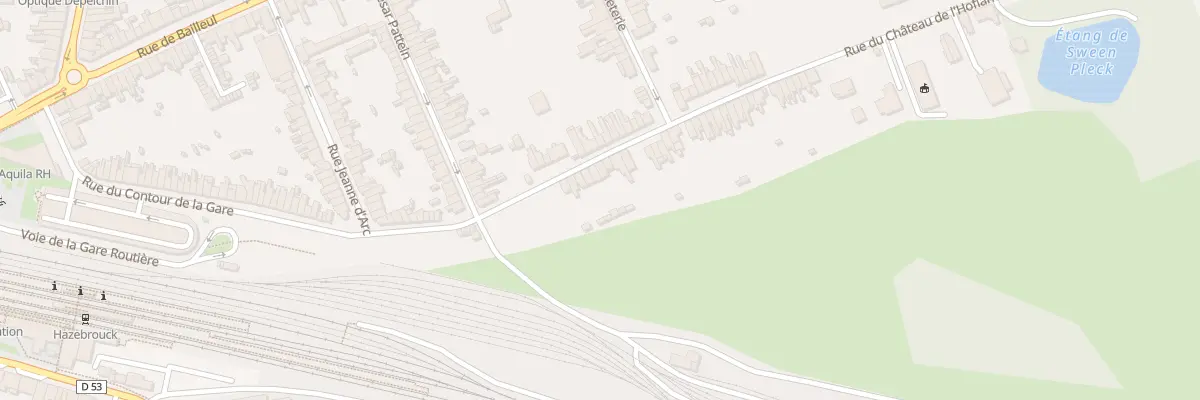 Plan du 14 Rue du Contour de la Gare à Hazebrouck