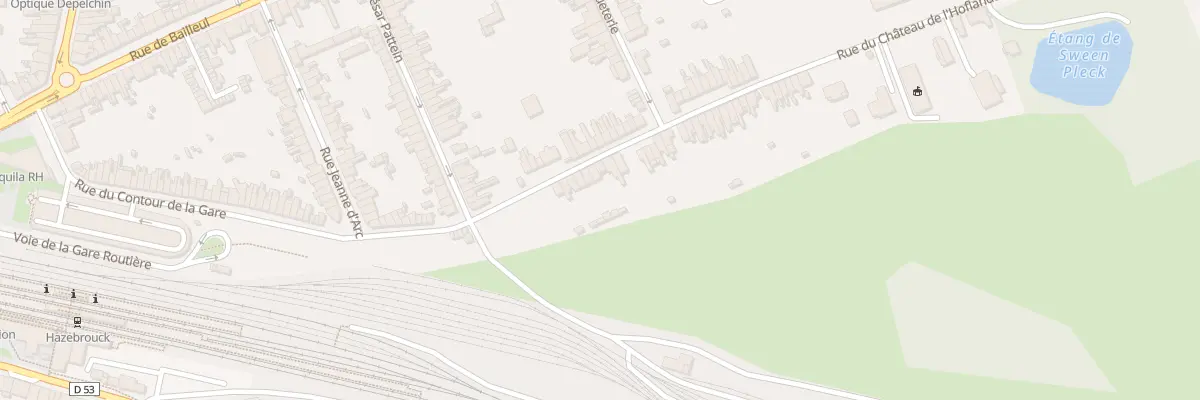 Plan du 16 Rue du Contour de la Gare à Hazebrouck