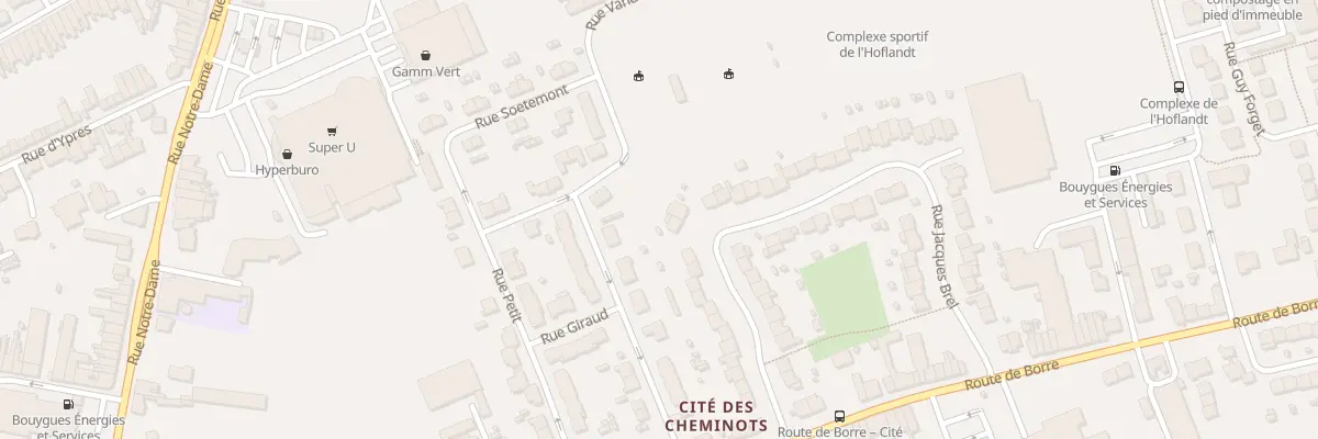 Plan du 25 Rue Jacques Brel à Hazebrouck