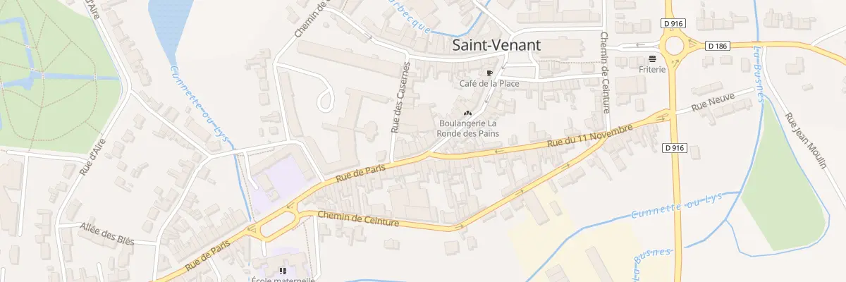 Plan du 22 Rue de Paris à Saint-Venant
