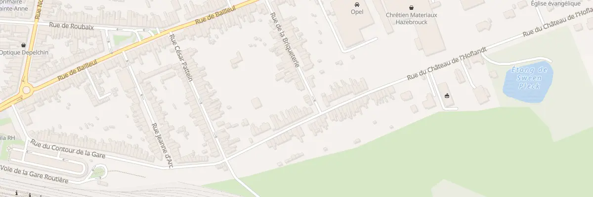 Plan du 113 Rue du Contour de la Gare à Hazebrouck