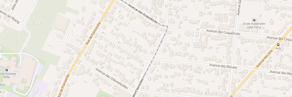 Plan du 17 Av des Bleuets à Gagny