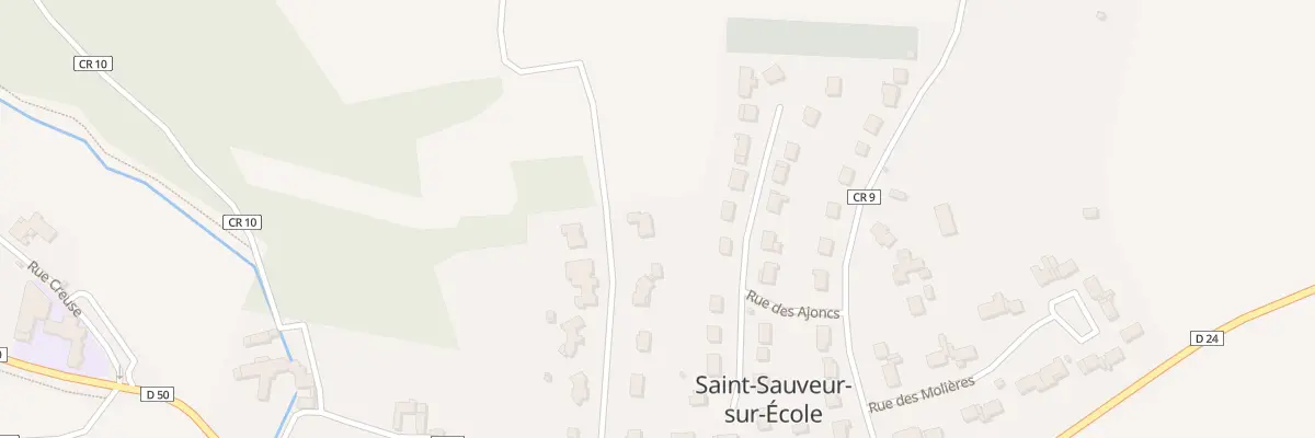 Plan du 14 Rue des Bibançons à Saint-Sauveur-sur-École