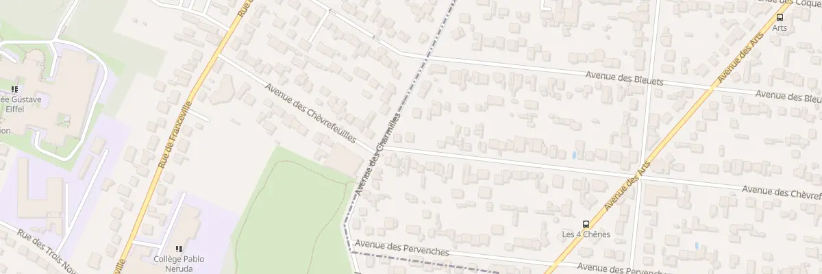 Plan du 150 Av des Chèvrefeuilles à Montfermeil