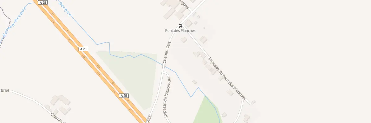 Plan du 80 Imp du Pont des Planches à Winnezeele
