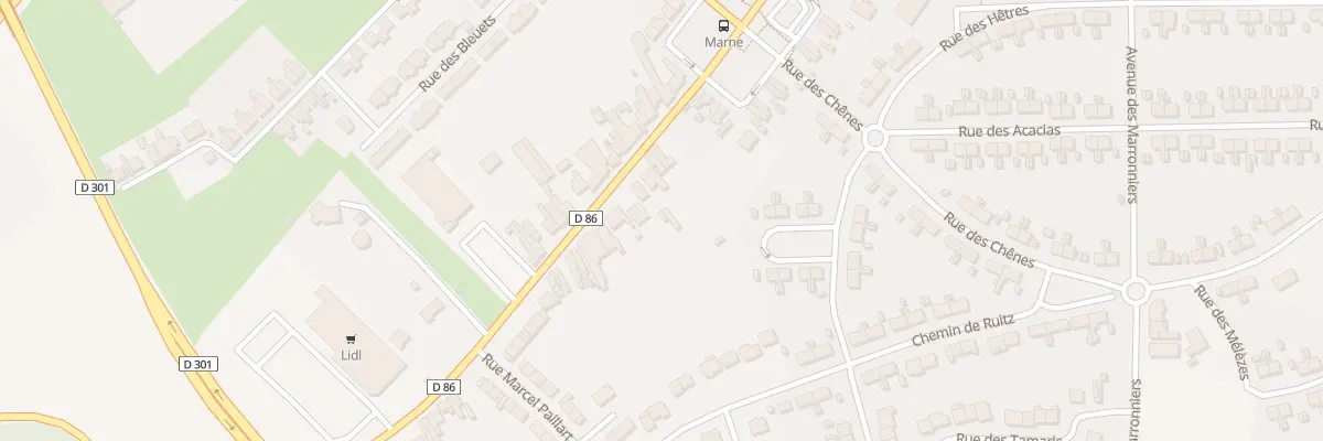 Plan du 360 Rue du Docteur Paul Bonduelle à Houdain