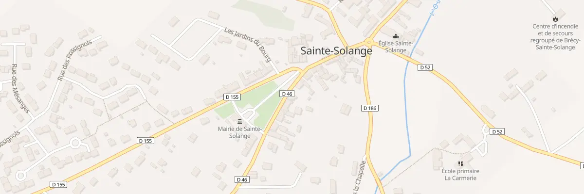 Plan du 10 Rte de Moulins sur Yevre à Sainte-Solange