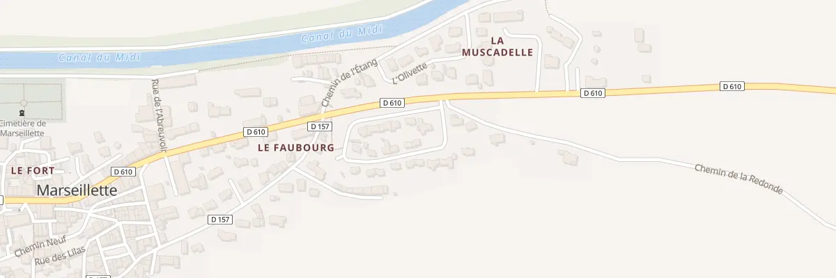 Plan du 193 La Fargue Haute à Marseillette