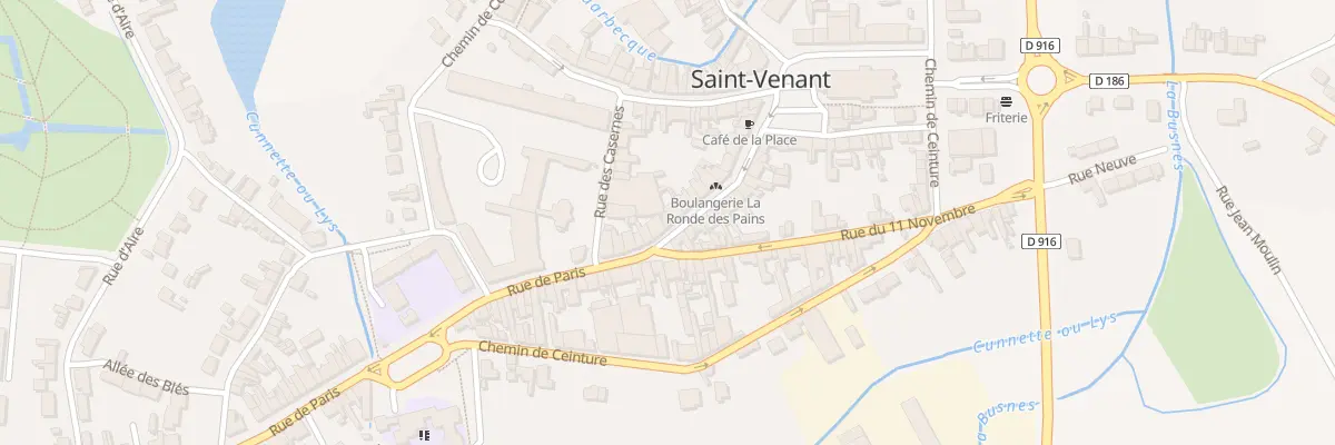 Plan du 20 Rue de Paris à Saint-Venant