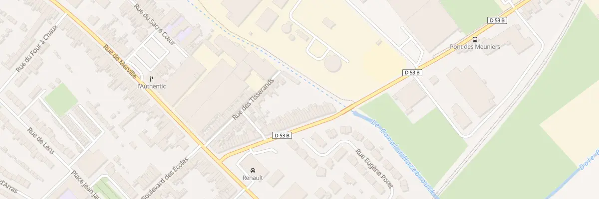 Plan du 55 Rue du Pont des Meuniers à Hazebrouck