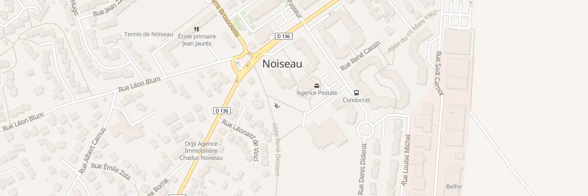 Plan du 2 Pl de l’Hotel de Ville à Noiseau