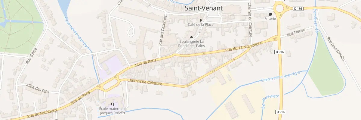 Plan du 23 Rue de Paris à Saint-Venant