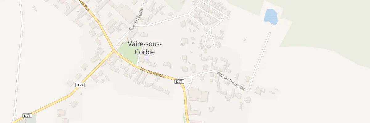 Plan du 1T Rue du Hamel à Vaire-sous-Corbie
