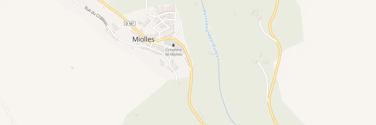 Plan du 5021 Miolles à Miolles