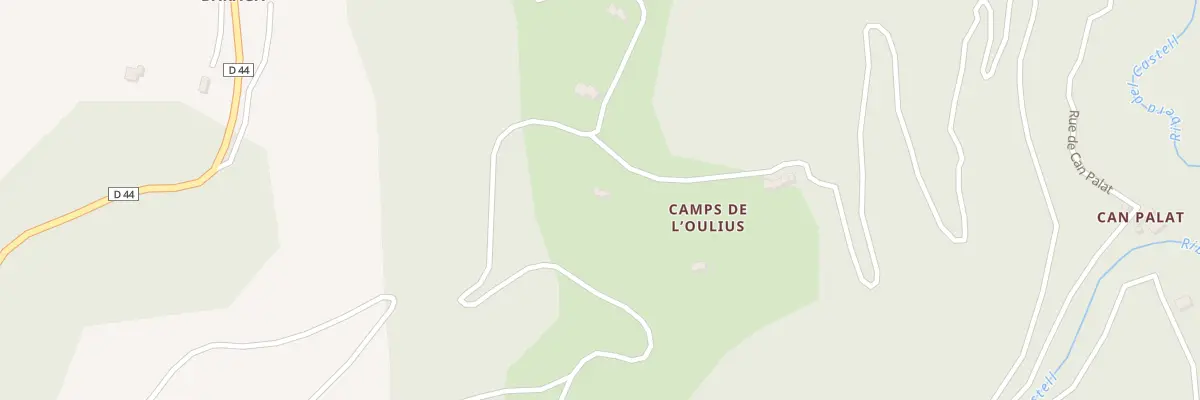 Plan du 205 Camps de l’Oulius à Serralongue