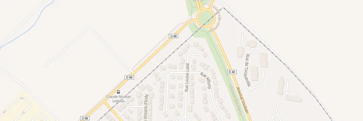 Plan du 33 Rue Louise Labe à Villepinte