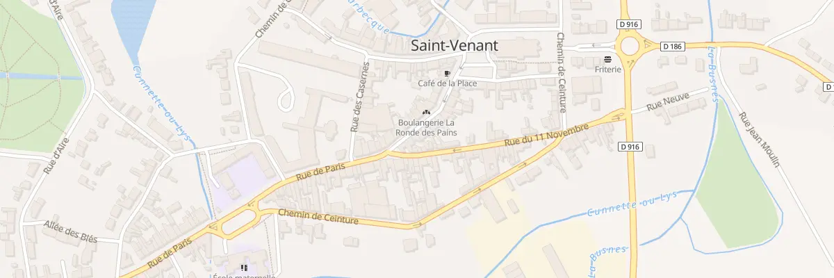 Plan du 17 Rue de Paris à Saint-Venant