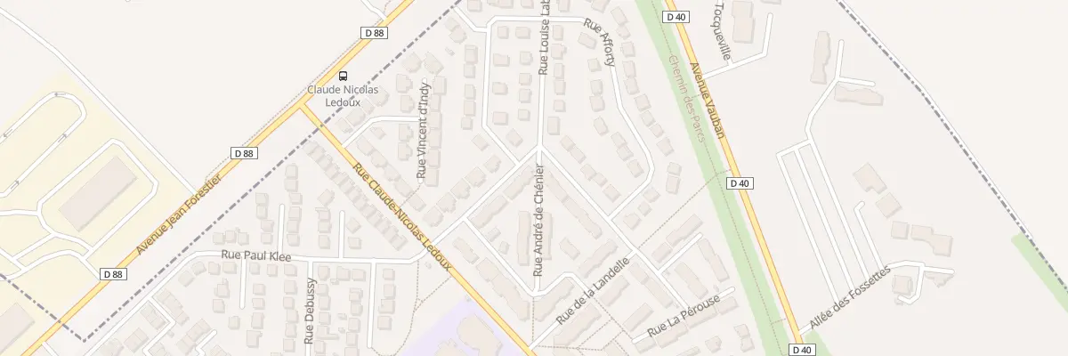 Plan du 28 Rue Louise Labe à Villepinte