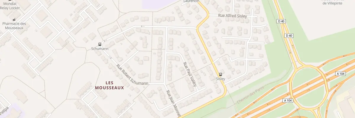 Plan du 17 Rue Paul Valery à Villepinte