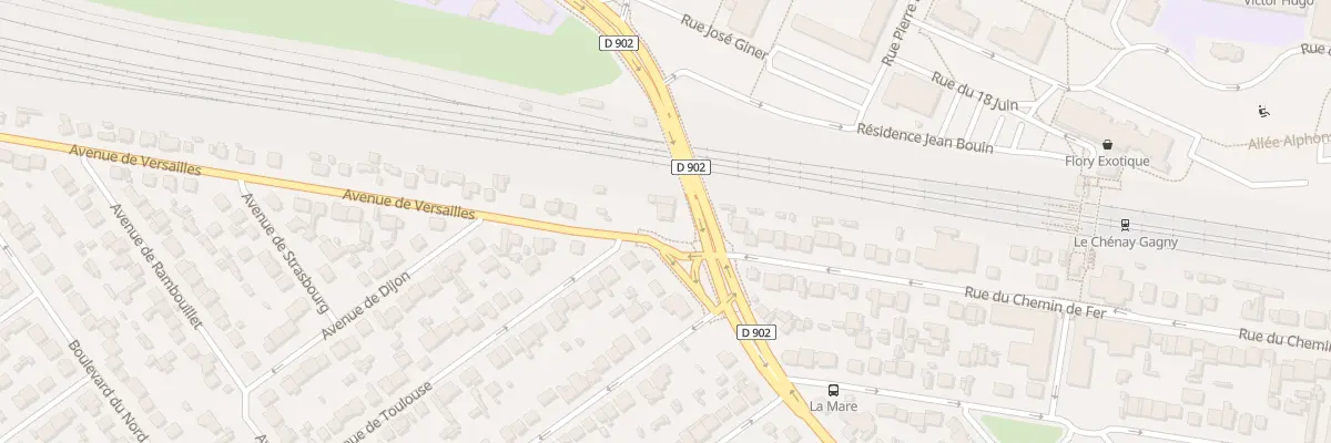 Plan du 106 Rue du Chemin de Fer à Gagny
