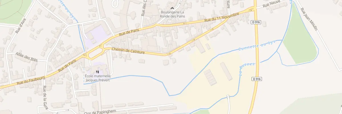 Plan du 166 Che de Ceinture à Saint-Venant