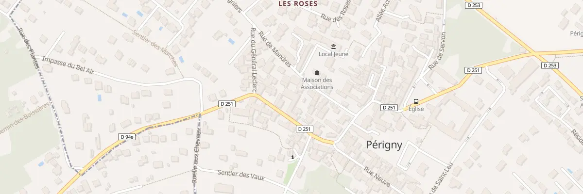 Plan du 13 Rue de Mandres à Périgny