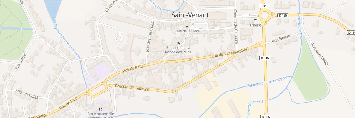 Plan du 5 Rue du 11 Novembre à Saint-Venant