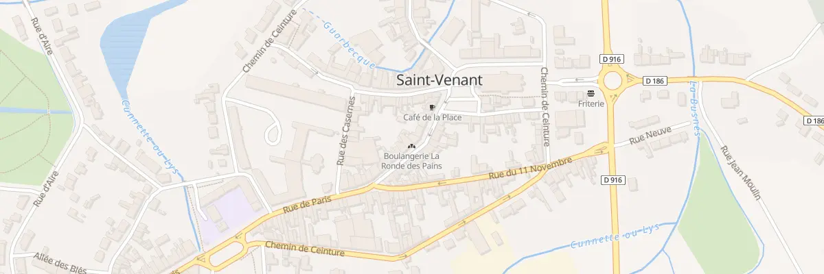 Plan du 8 Rue de Paris à Saint-Venant