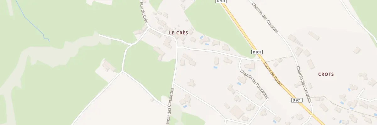 Plan du 5009 Le Cres à Salles-la-Source