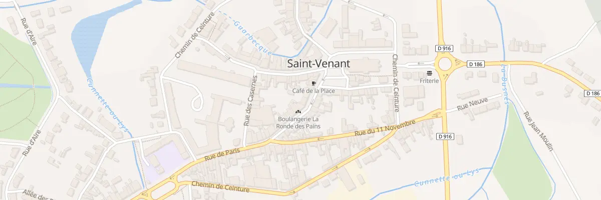 Plan du 6 Rue de Paris à Saint-Venant