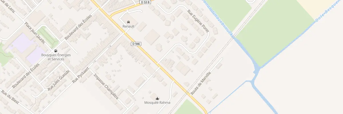 Plan du 205 Rue de Merville à Hazebrouck