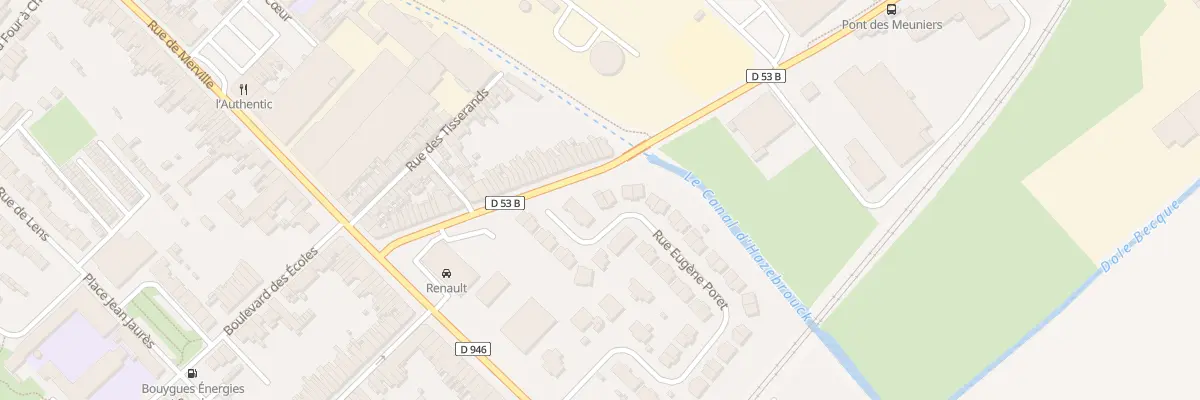 Plan du 66 Rue Eugène Poret à Hazebrouck