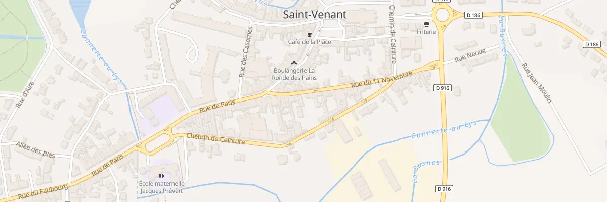 Plan du 12 Rue du 11 Novembre à Saint-Venant