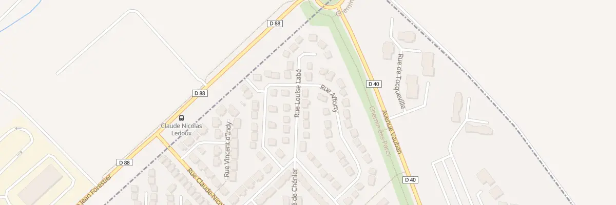 Plan du 38 Rue Louise Labe à Villepinte