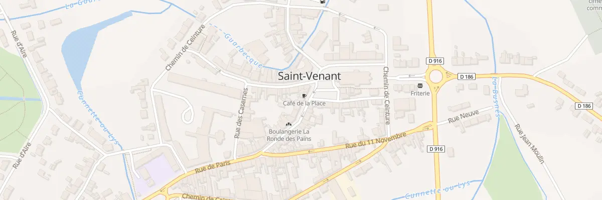 Plan du 2 Rue de Paris à Saint-Venant