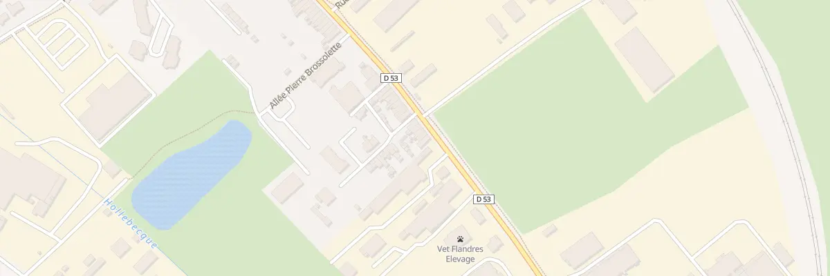 Plan du 208 Rue de Vieux-Berquin à Hazebrouck