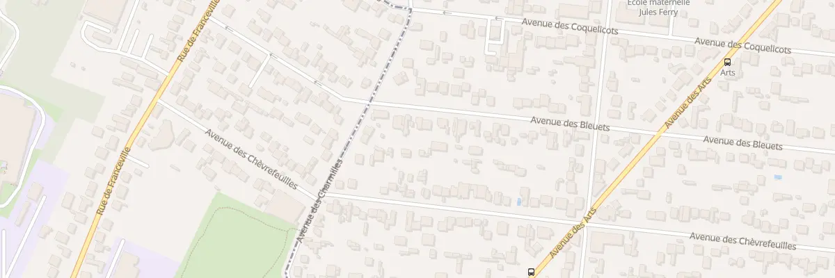 Plan du 131 Av des Bleuets à Montfermeil