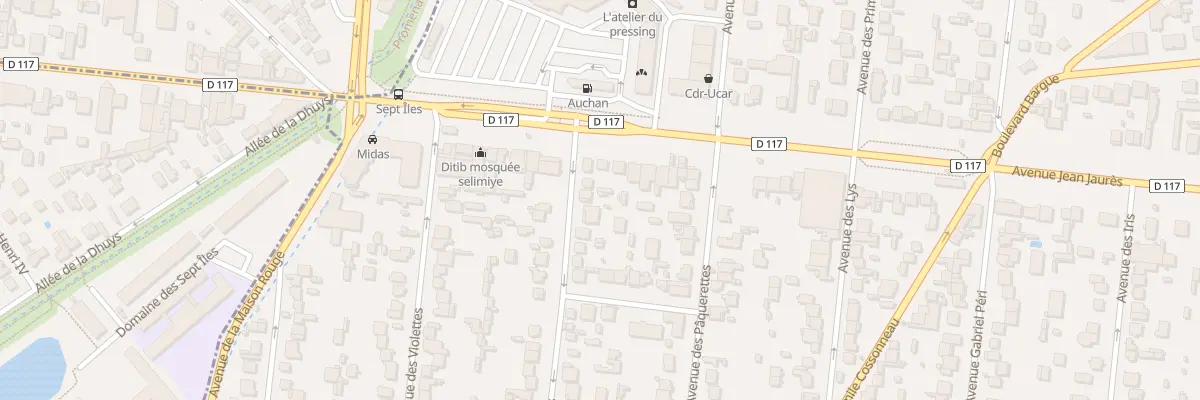 Plan du 7 Av des Rosiers à Montfermeil
